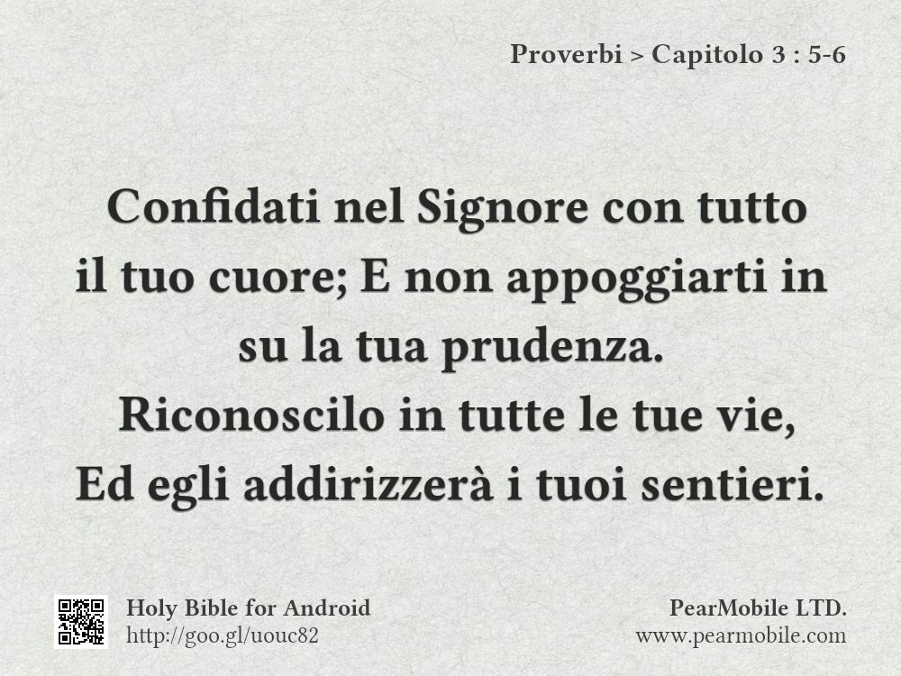 Proverbi, Capitolo 3:5-6